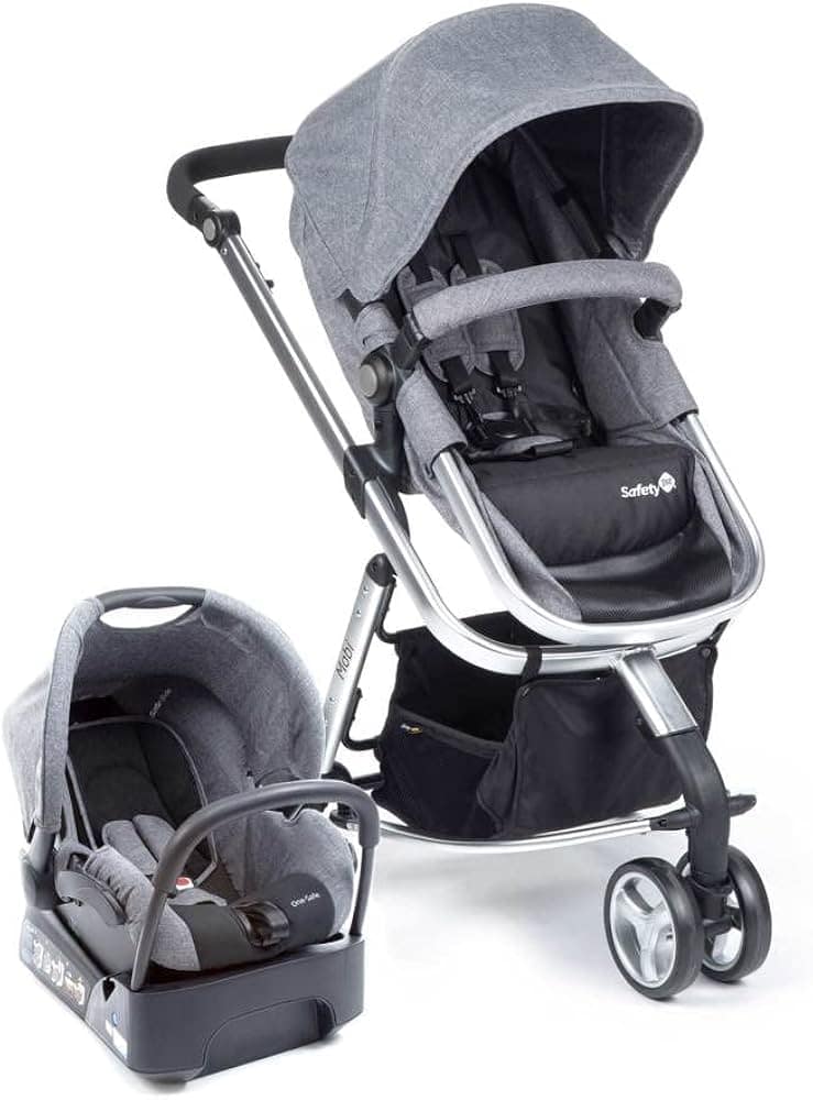 Carrinho de bebê Safety 1st Travel System Mobi de três rodas com bebê conforto