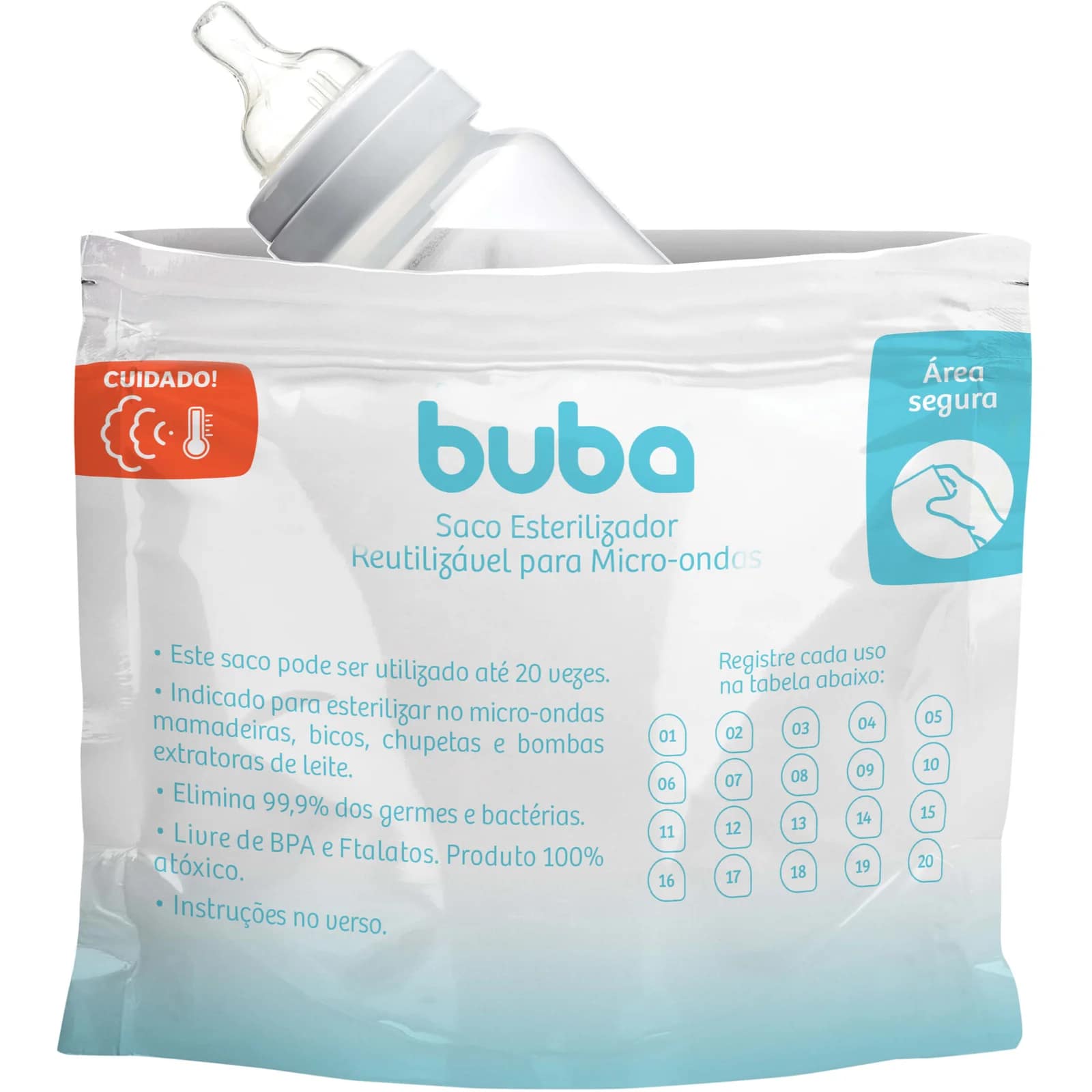 Saquinhos para esterilizar no micro-ondas (Multikids)